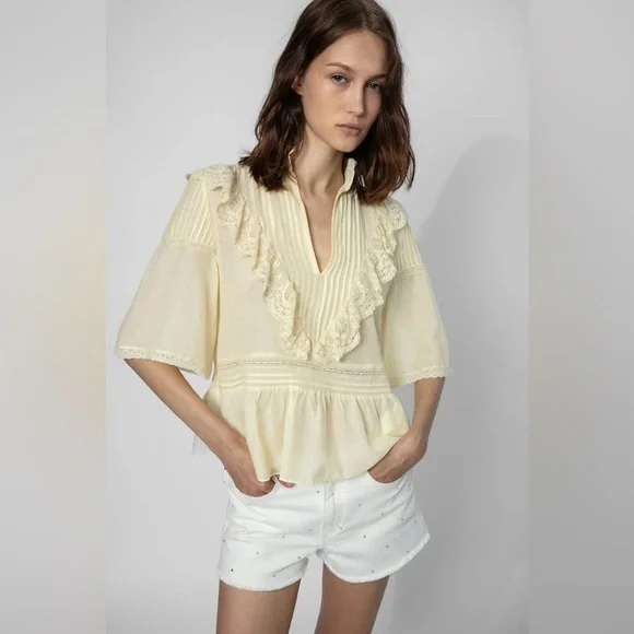 zadig&voltaire レースブラウス ザディグエヴォルテール レース